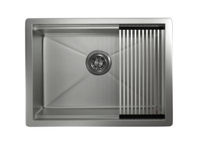 Кухонная мойка GRANULA KS-6045U, СТАЛЬ МАТОВАЯ