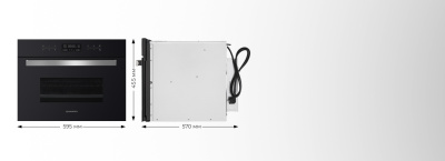 Компактный духовой шкаф с функцией СВЧ  MAUNFELD MCMO.44.9GB