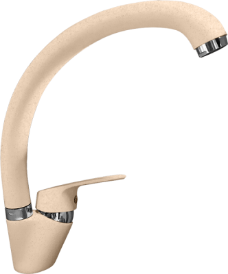 GranFest Композит Смеситель для кухни боковой D-35мм песочный арт.