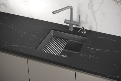 Кухонная мойка GRANULA KS-4501U, АЛЮМИНИУМ