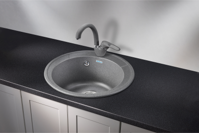 Кухонная мойка GRANULA ST-4802, ГРАФИТ