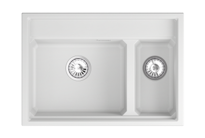 Кухонная мойка GRANULA KS-7302, АРКТИК (БЕЛЫЙ)