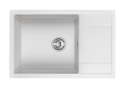 Кухонная мойка GRANULA GR-7805, АРКТИК (БЕЛЫЙ)