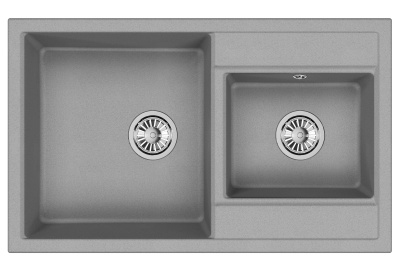 Кухонная мойка GRANULA GR-8201, БАЗАЛЬТ