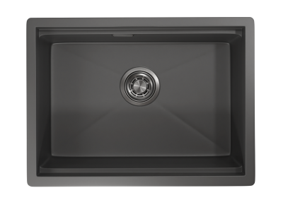 Кухонная мойка GRANULA KS-6045U, ГРАФИТ МАТОВЫЙ