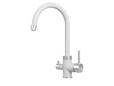 Кухонный смеситель GRANULA GR-5169, АРКТИК (БЕЛЫЙ)