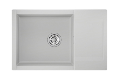 Кухонная мойка GRANULA ES-7807, АРКТИК (БЕЛЫЙ)