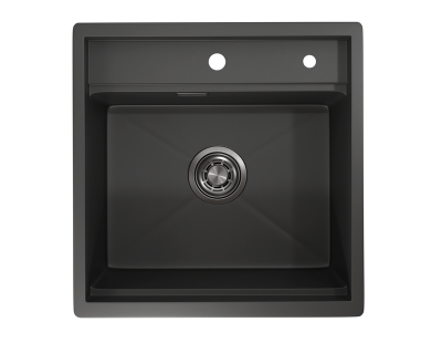 Кухонная мойка GRANULA KS-5051, ЧЕРНЫЙ МАТОВЫЙ