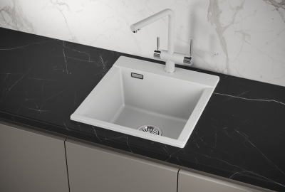 Кухонная мойка GRANULA ES-4701, АРКТИК (БЕЛЫЙ)