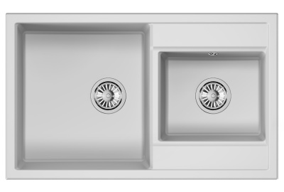 Кухонная мойка GRANULA GR-8201, АРКТИК (БЕЛЫЙ)