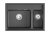Кухонная мойка GRANULA KS-7302, ШВАРЦ (чёрный металлик) Кухонная мойка GRANULA KS-7302, ШВАРЦ (чёрный металлик)