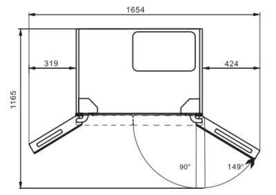 Холодильник Hiberg RFS-650DX NFGB INVERTER