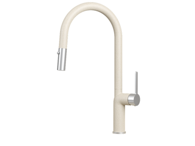 Кухонный смеситель GRANULA с выдвижным изливом и переключением на душ GR-9010, ПИРИТ