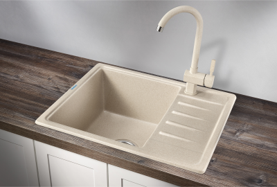 Кухонная мойка GRANULA ST-5803, БЕЖЕВЫЙ