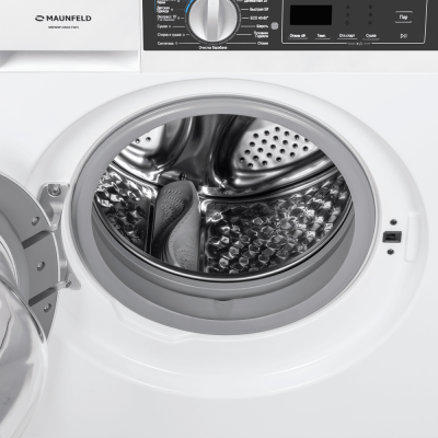 Встраиваемая стиральная машина с сушкой и паром MAUNFELD MBWM1486STWH