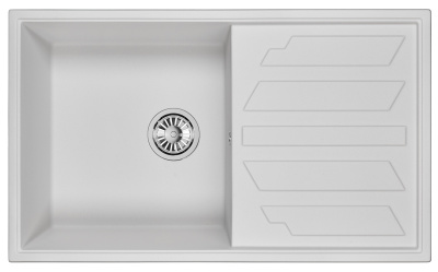 Кухонная мойка GRANULA GR-8601, АРКТИК (БЕЛЫЙ)