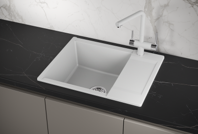 Кухонная мойка GRANULA ES-6202, АРКТИК (БЕЛЫЙ)